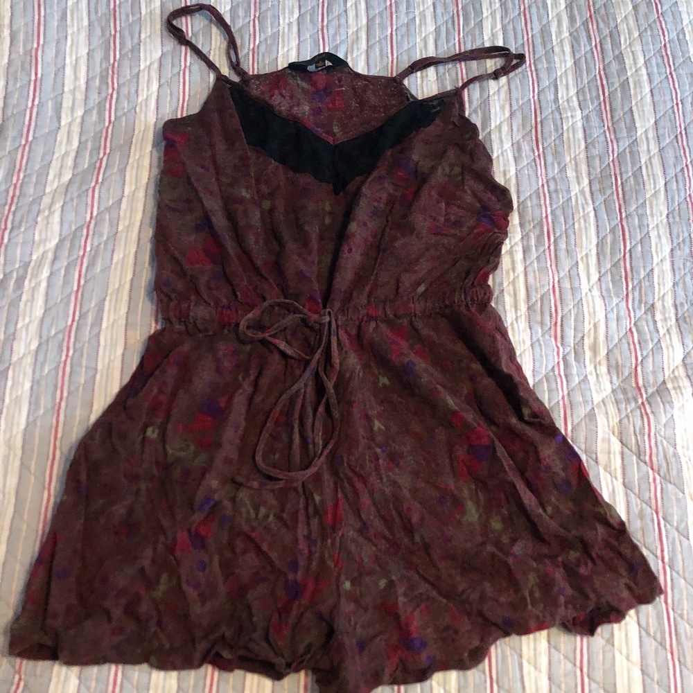 Floral and Lace romper